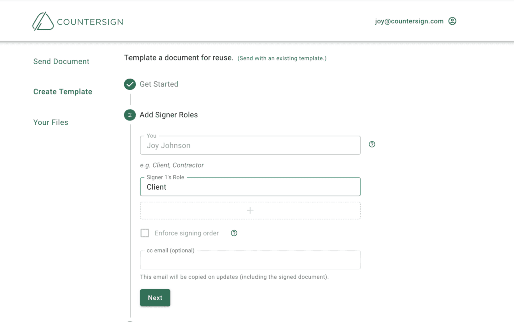 How to prepare a template on Countersign | Countersign