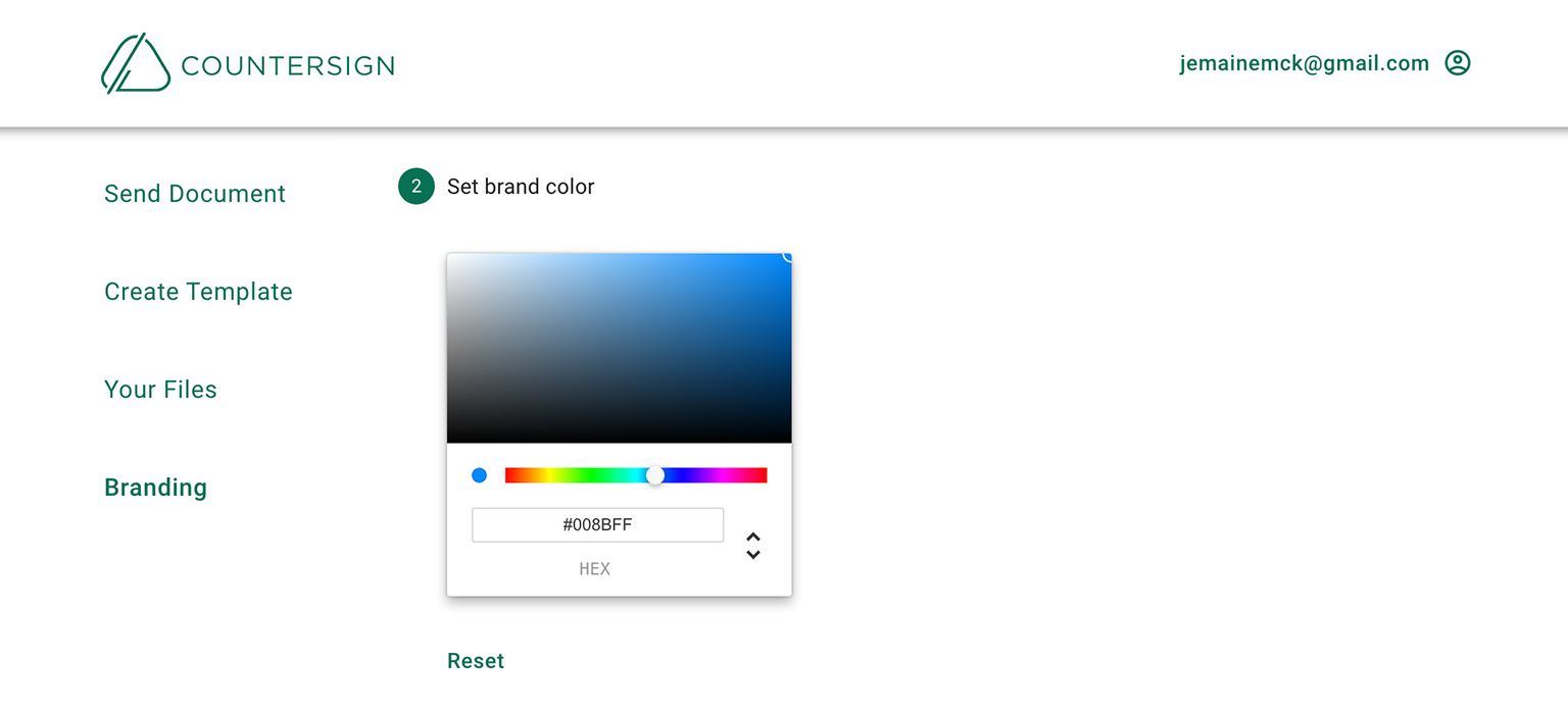 Your Custom Branding - Color - Tutorial - Countersign