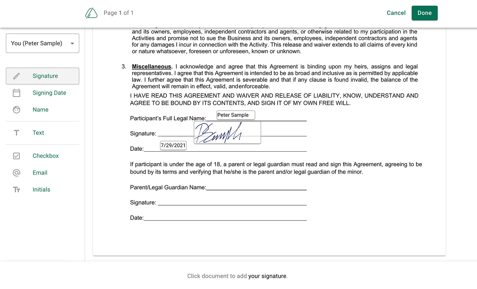 The process of adding a signature to a PDF is easy and efficient with an online e-signature solution. - Countersign